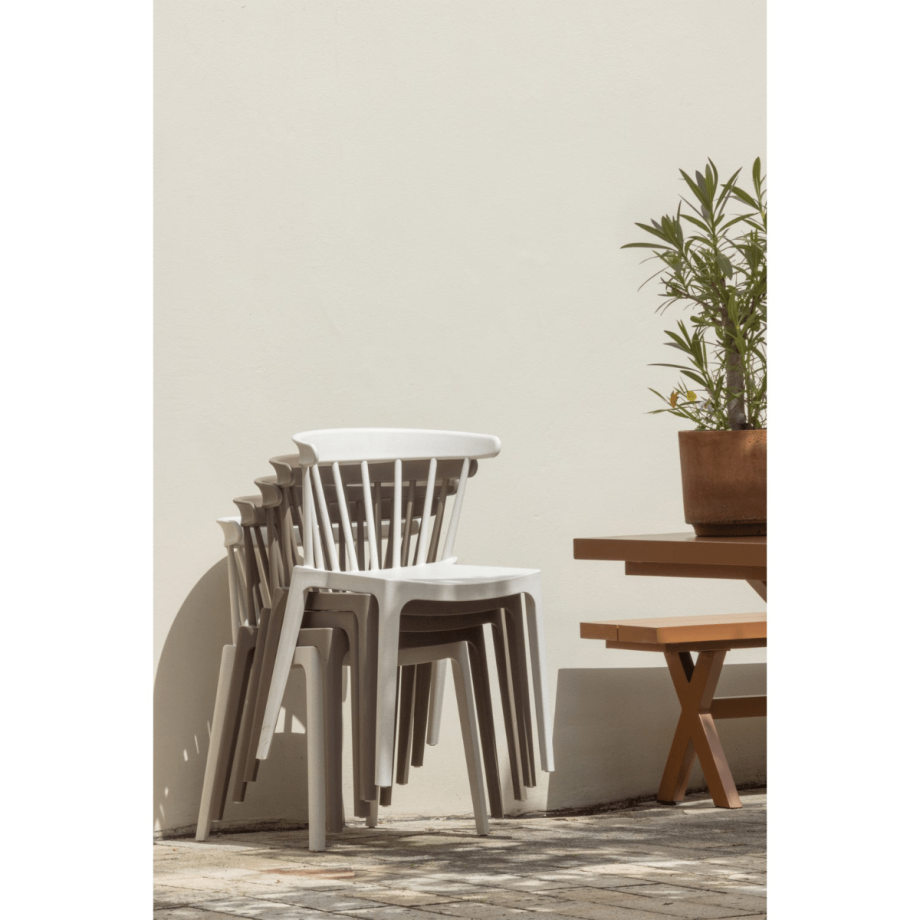 Bliss tuinstoel met spijlen melange