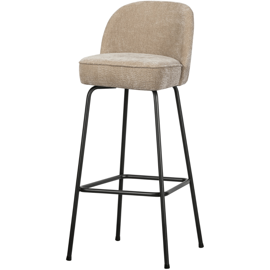 Woood Vogue barstoel 80 cm 3D chenille