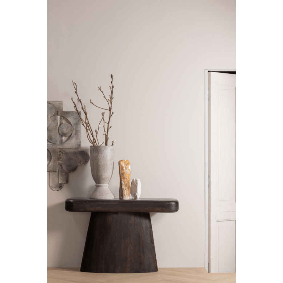 Amco sidetable mangohout - zwart