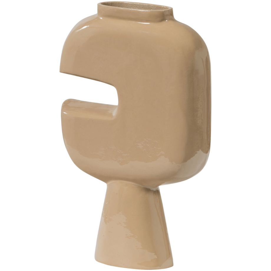 Gianna vaas aluminium - zand