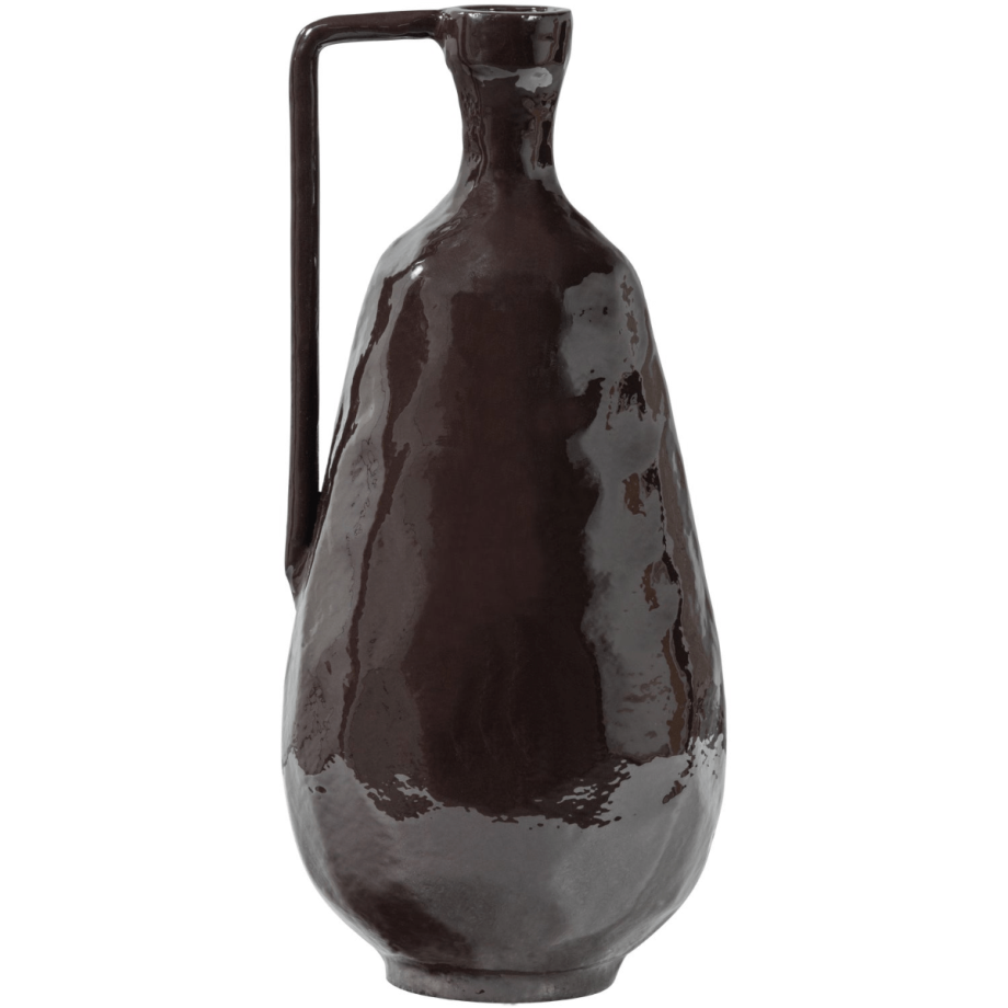 Woood Indre vaas aluminium - bruin