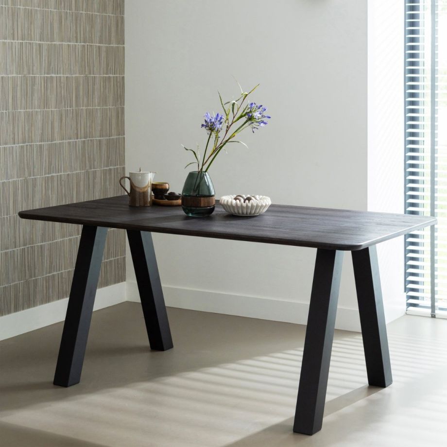 Tablo eettafel afgerond 160x90 cm - mystic brown