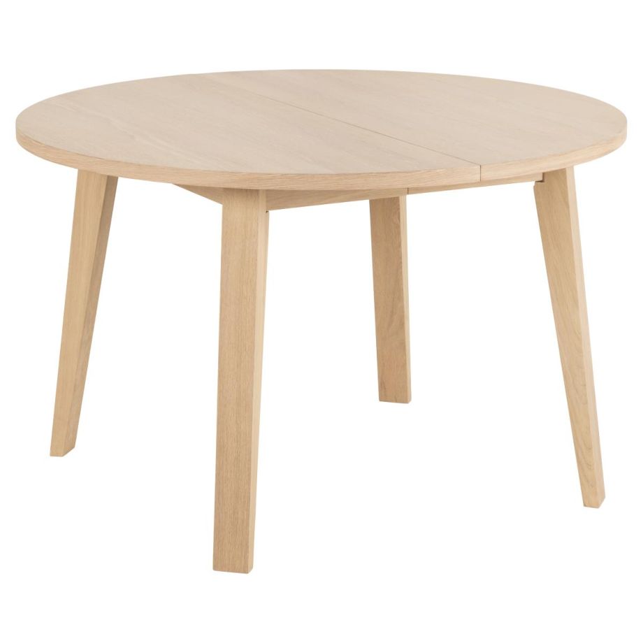 Nøra Vincent ronde uitschuiftafel Ø120/220x75 cm | eikenfineer - naturel