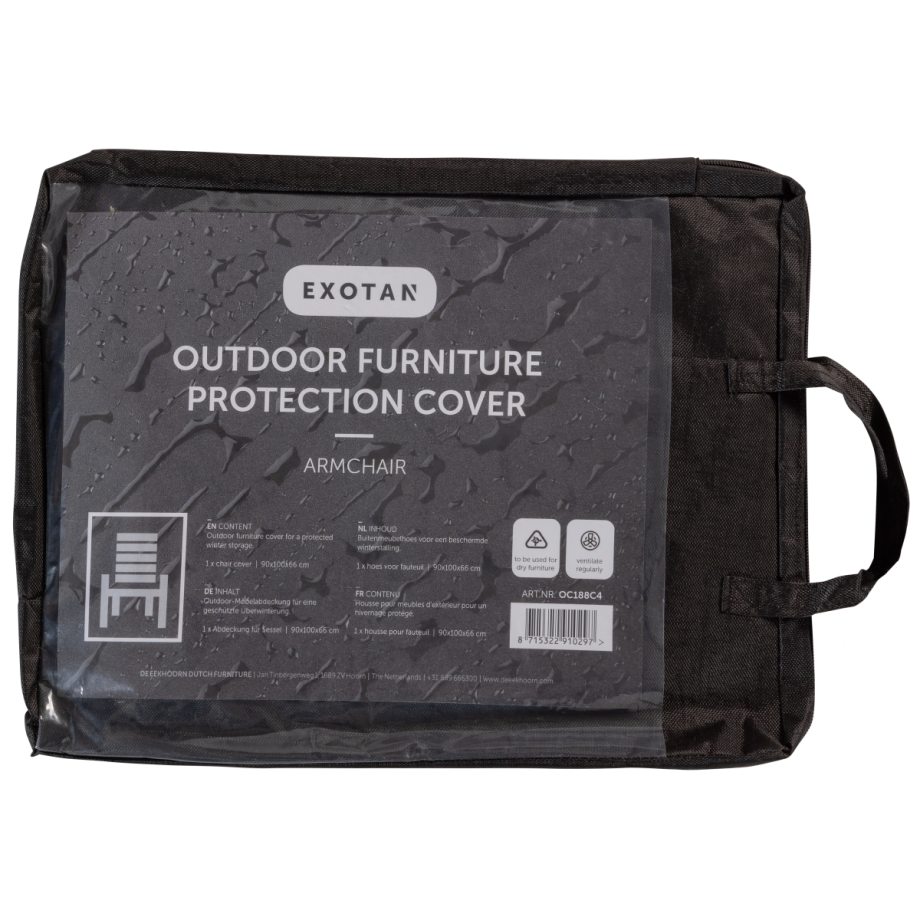 Woood Beschermhoes tuin fauteuil 90x100x66 cm