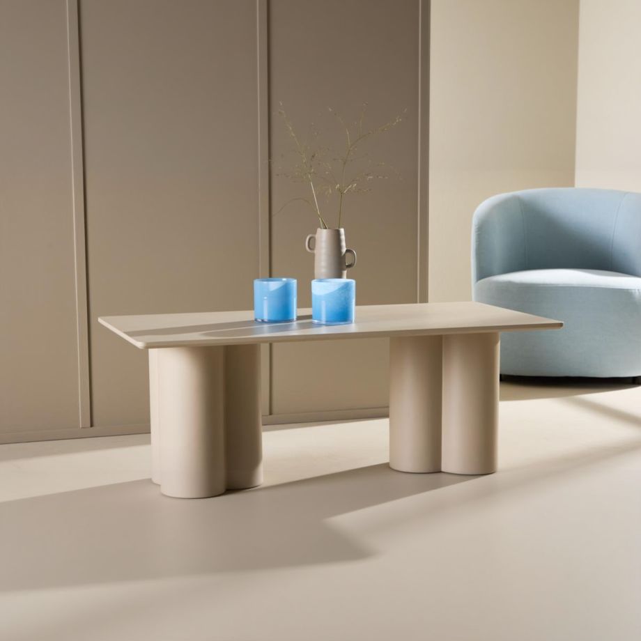 Svea Rova rechthoekige salontafel - 60 x 120 cm - beige