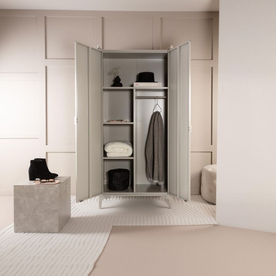 Svea Duarte kledingkast - 183 x 85 cm - beige