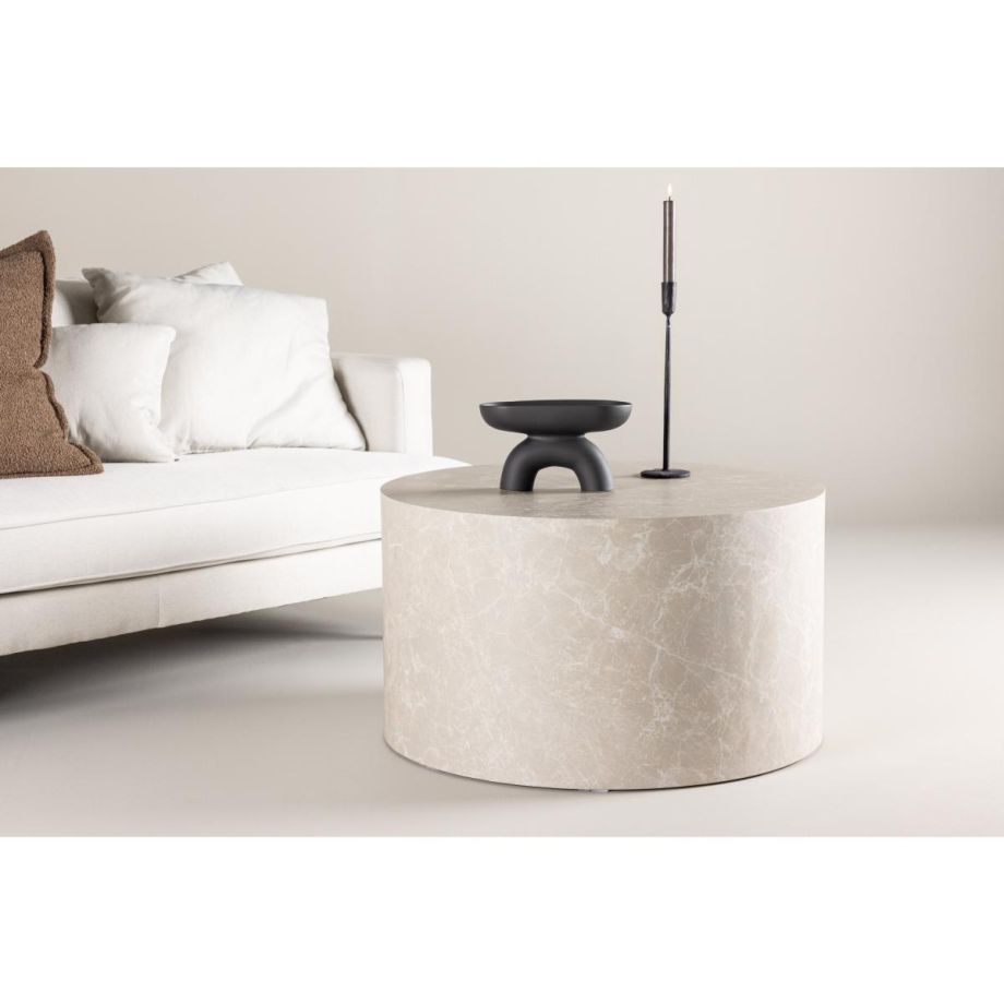 Melissa ronde salontafel - ø 80 cm - beige