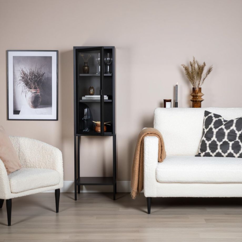 Svea Zivo vitrinekast - 40 x 150 cm - zwart