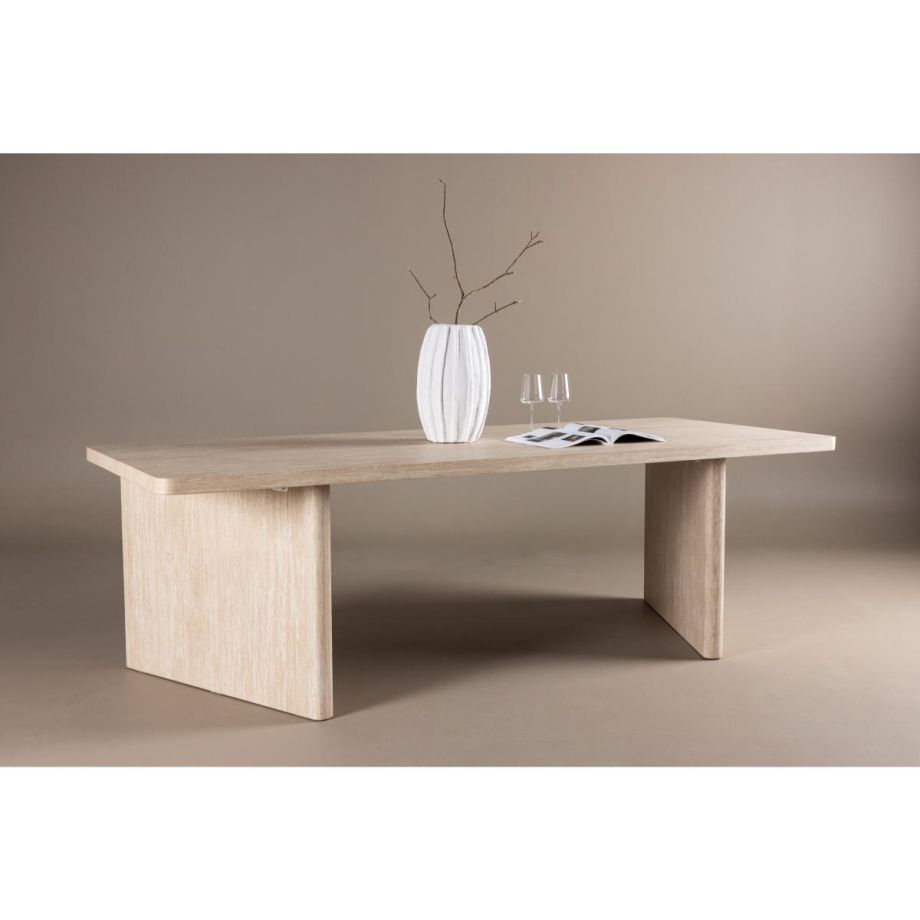 Saverio rechthoekige eettafel - 100 x 240 cm - beige