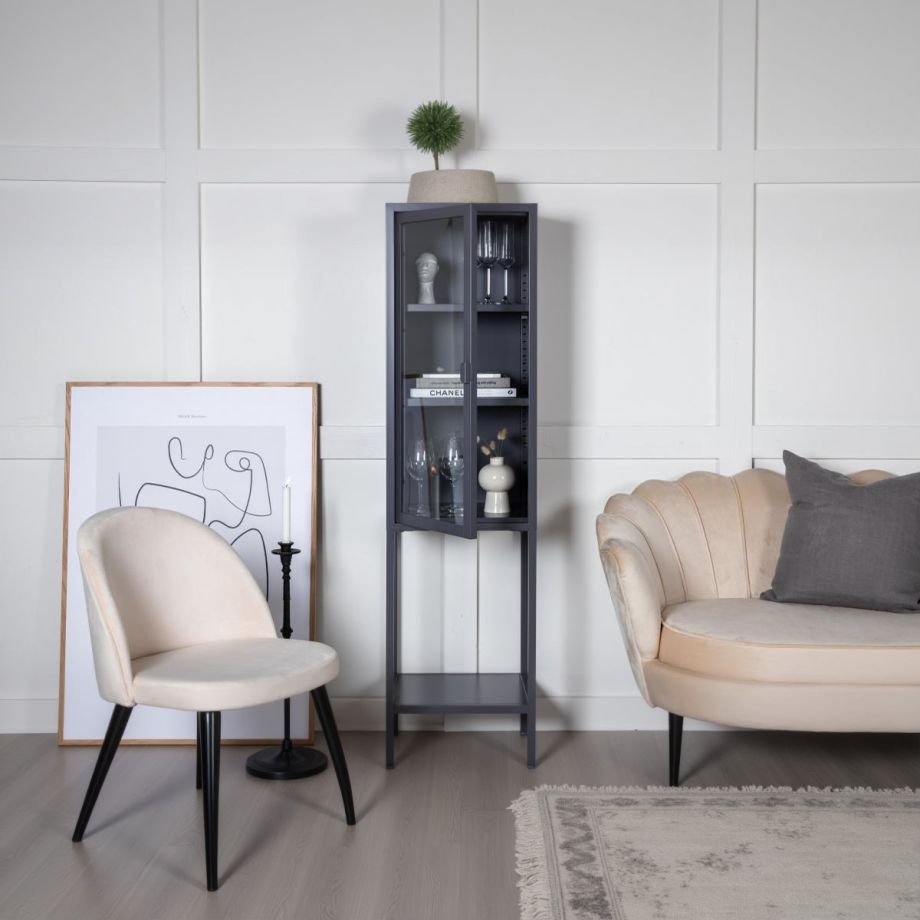 Svea Zivo vitrinekast - 40 x 150 cm - grijs