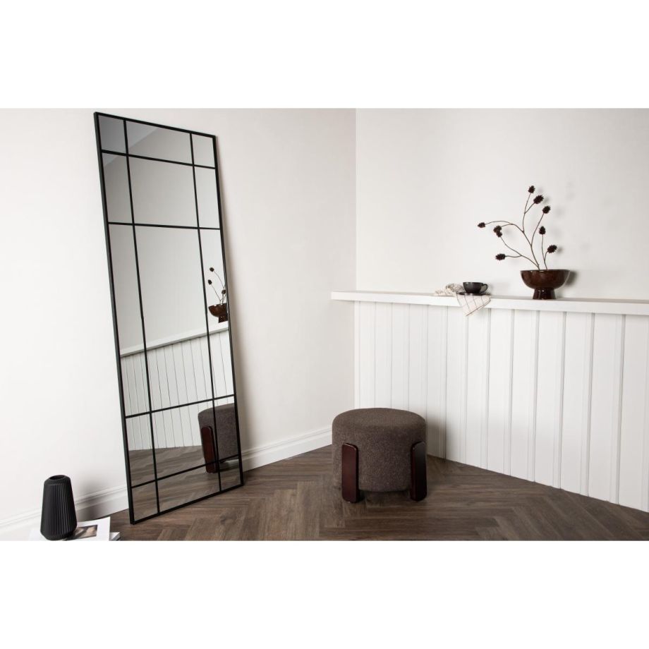 Giada rechthoekige spiegel - 67 x 193 cm - zwart