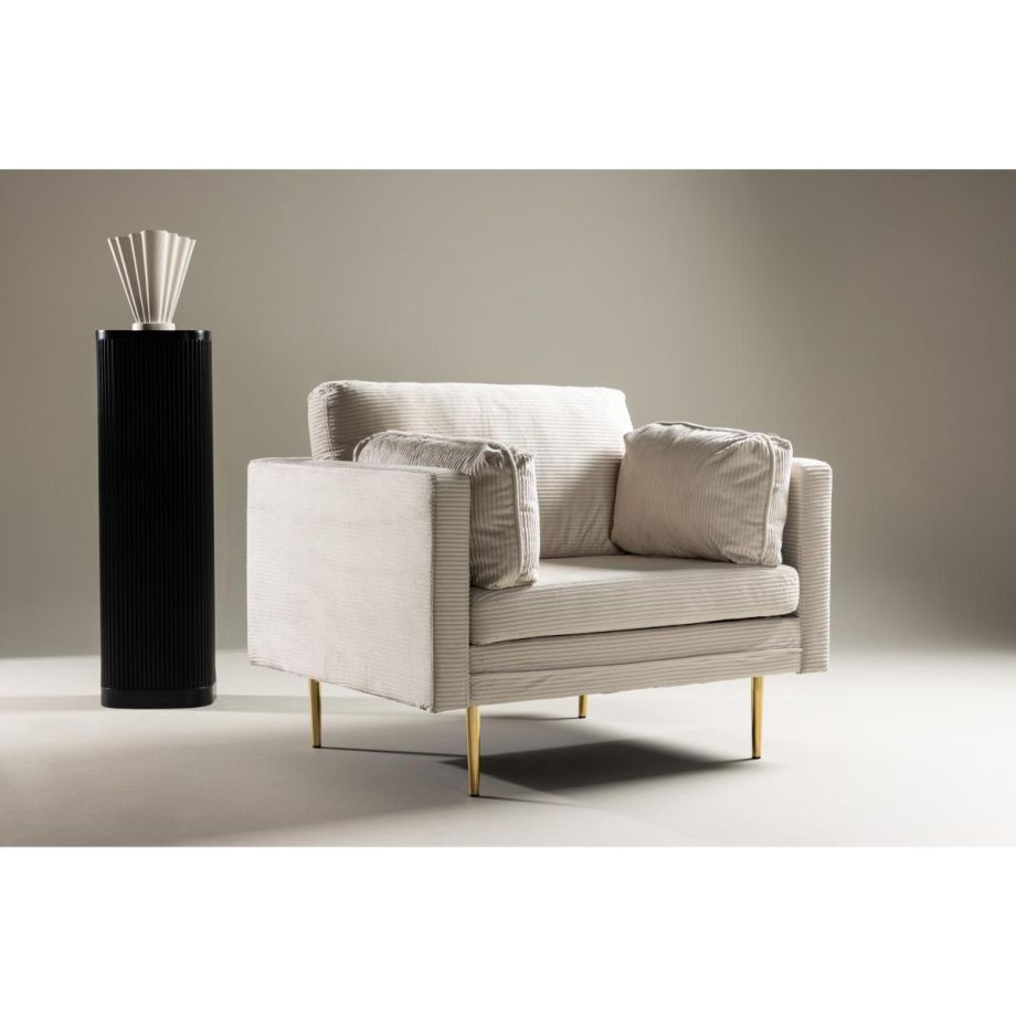 Svea Sino fauteuil - ribstof - lichtgrijs