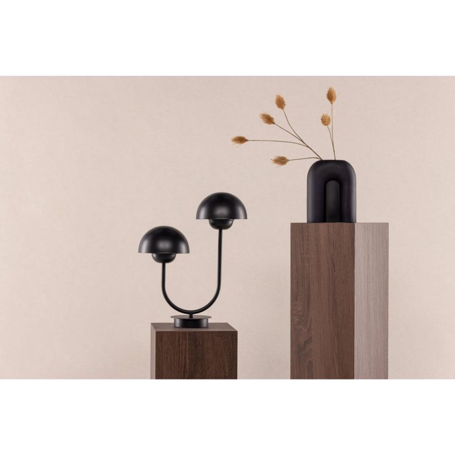 Ezra tafellamp - 2-lamps - zwart