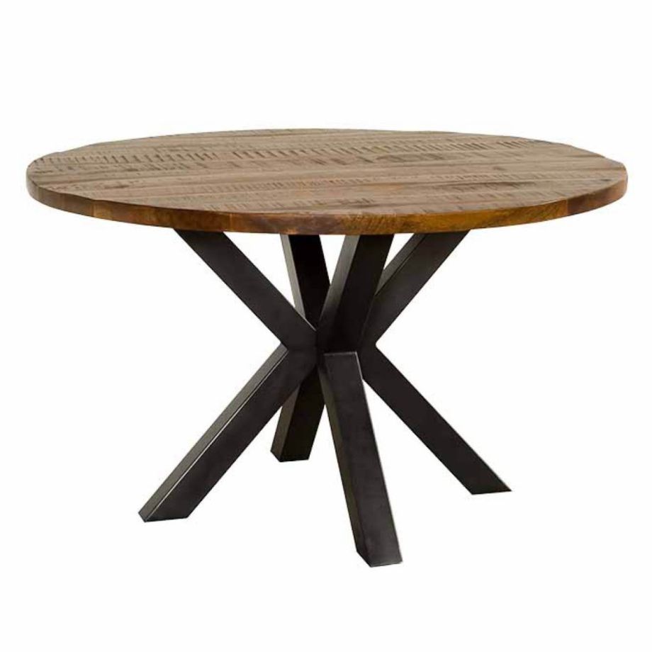 Tower Living Basto eettafel - ø130 cm - bruin