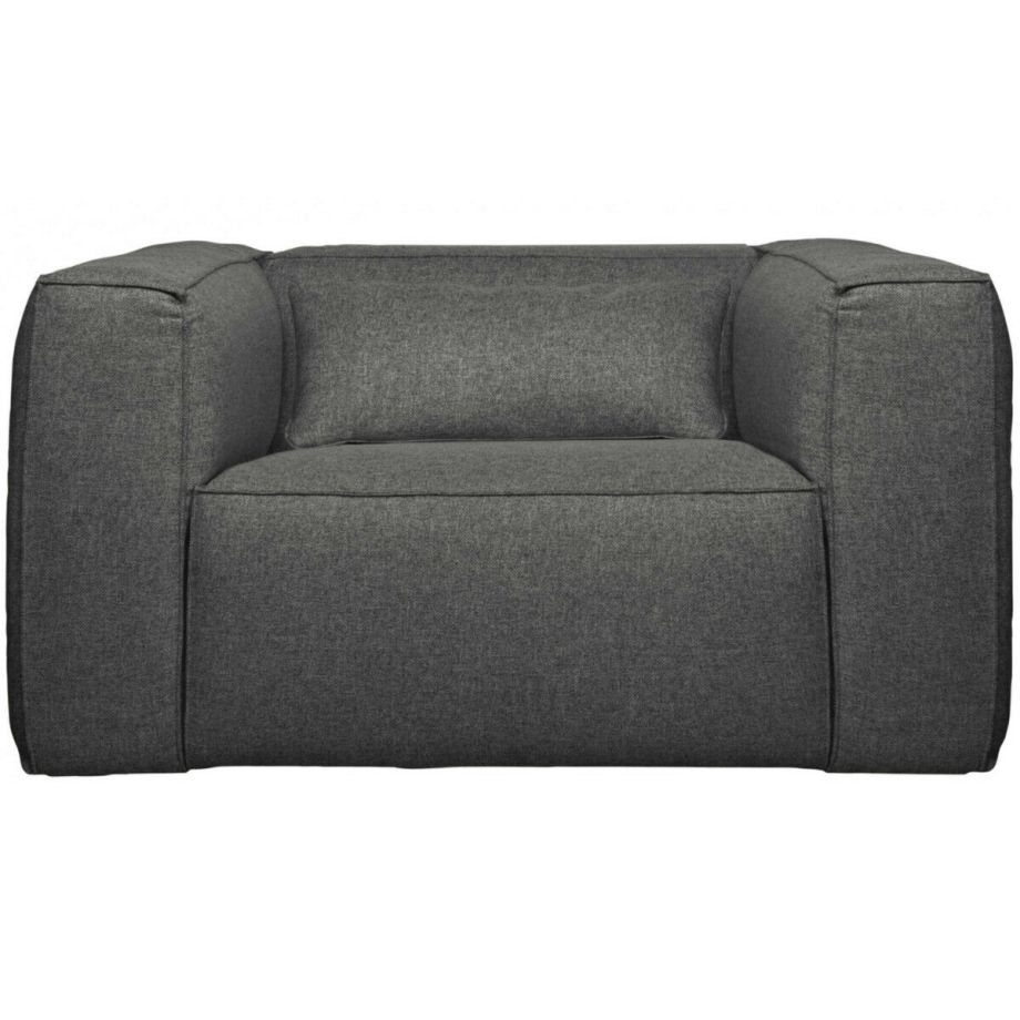 Fauteuil Bean Incl. Kussen Middengrijs Gemeleerd