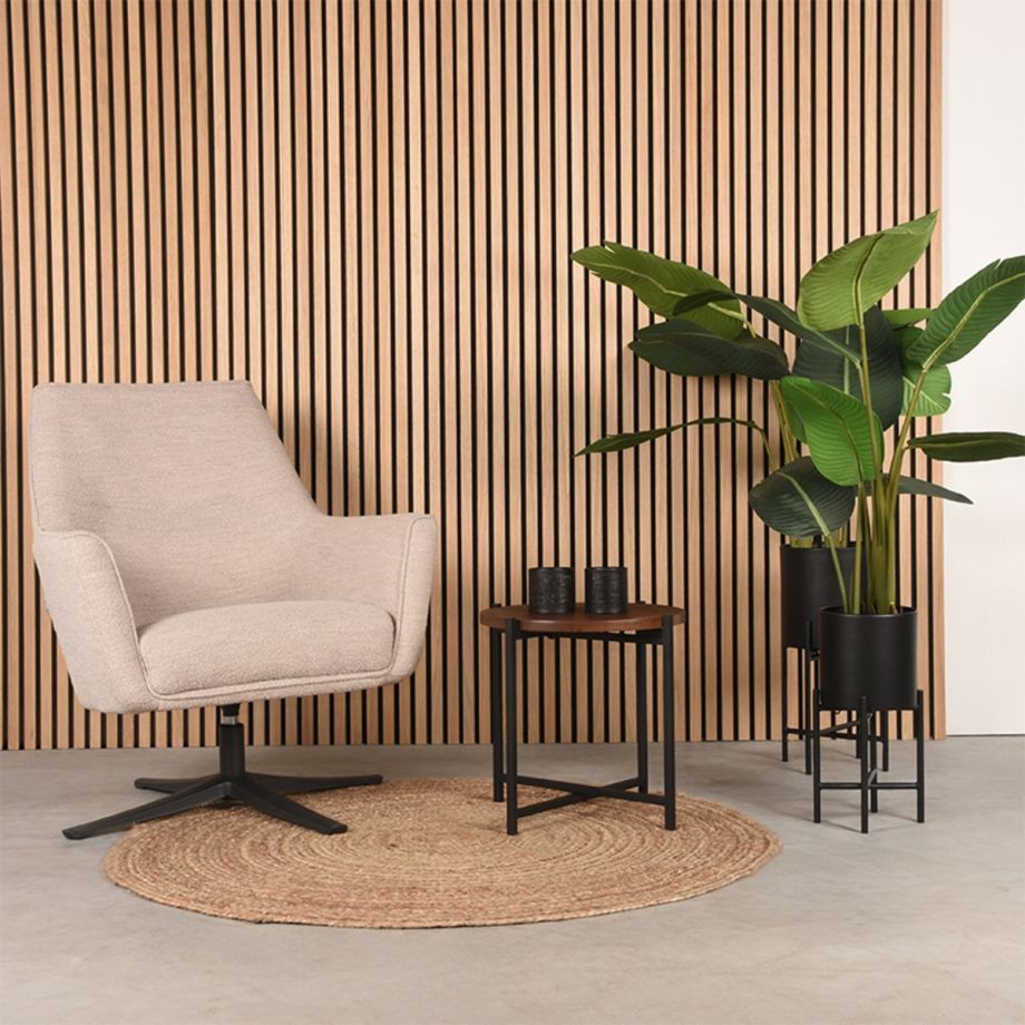 Label51 Bijzettafel Dox - espresso mangohout