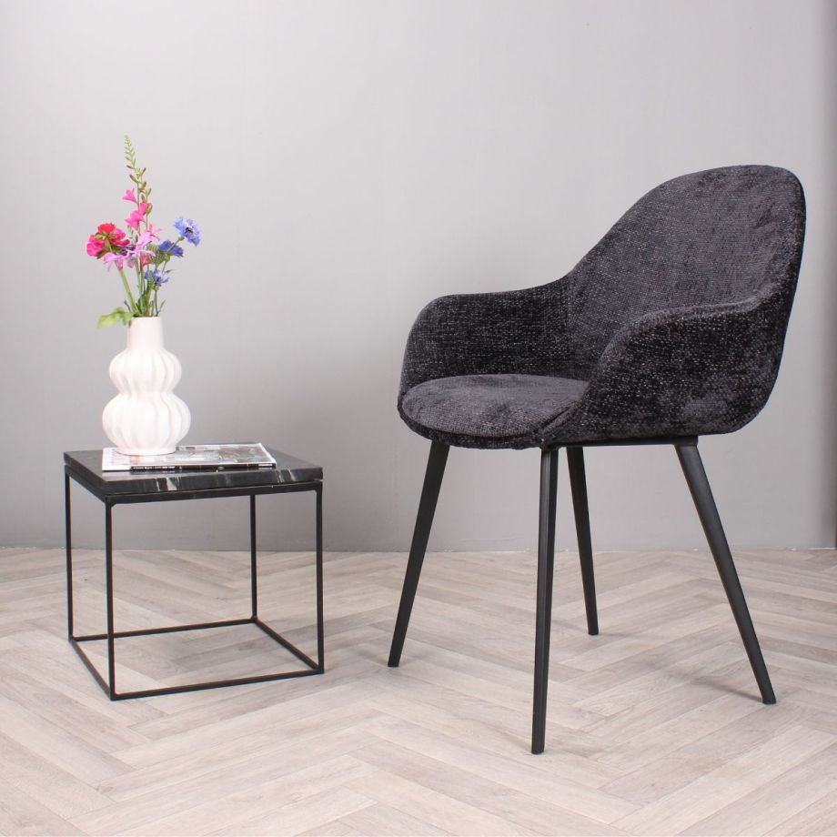 DS4U Bonnie kuipstoel - zwart - showmodel