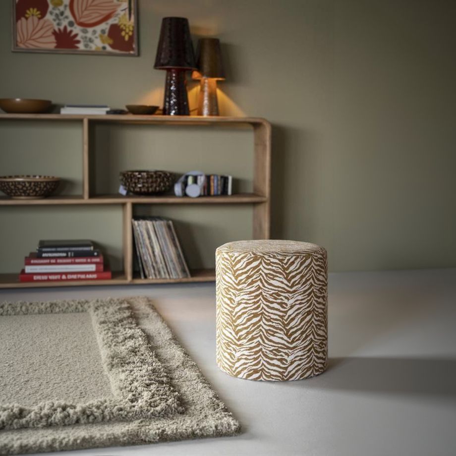 By-Boo Tigra poef ø38 cm