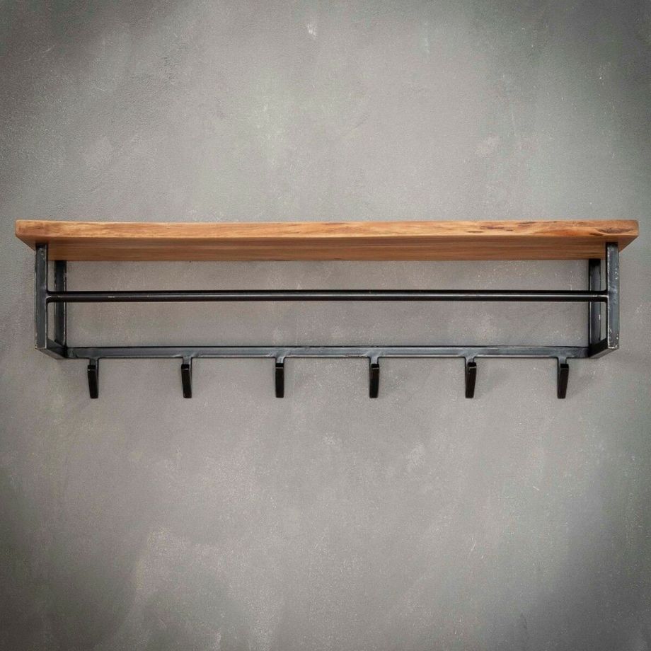 Carter kapstok met 6 haken en hoedenplank