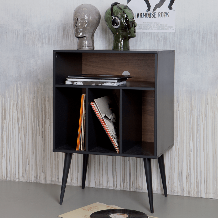 James kastje noten/zwart 83x60x44cm