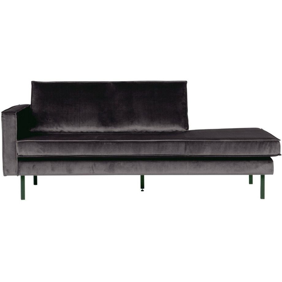 Daybed Rodeo Velvet Left Antraciet