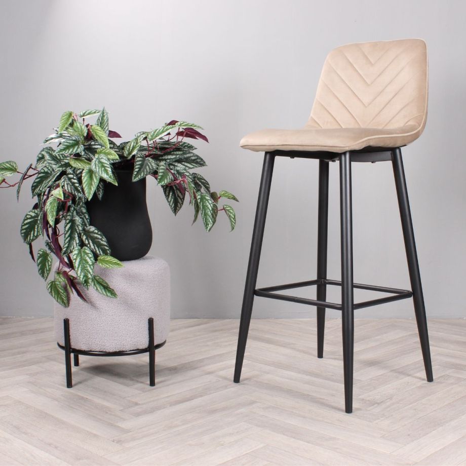 DS4U Gaby barkruk velvet 75 cm 2.0