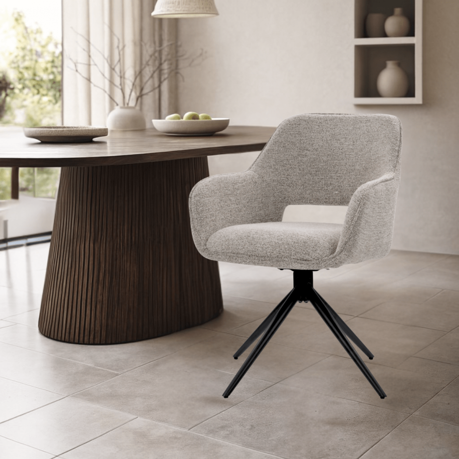 DS4U Glenn draaistoel - taupe