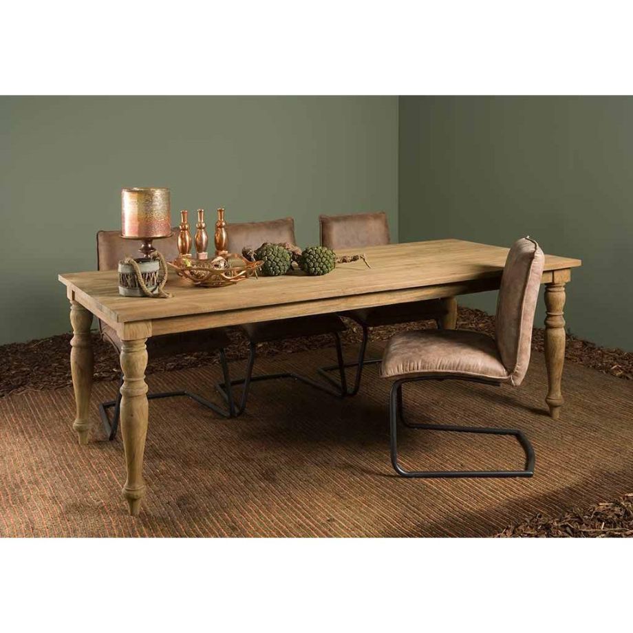 Tower Living Bologna eettafel - 240 cm - bruin