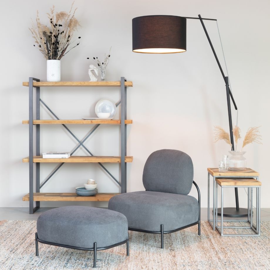 Kiana vloerlamp - zwart