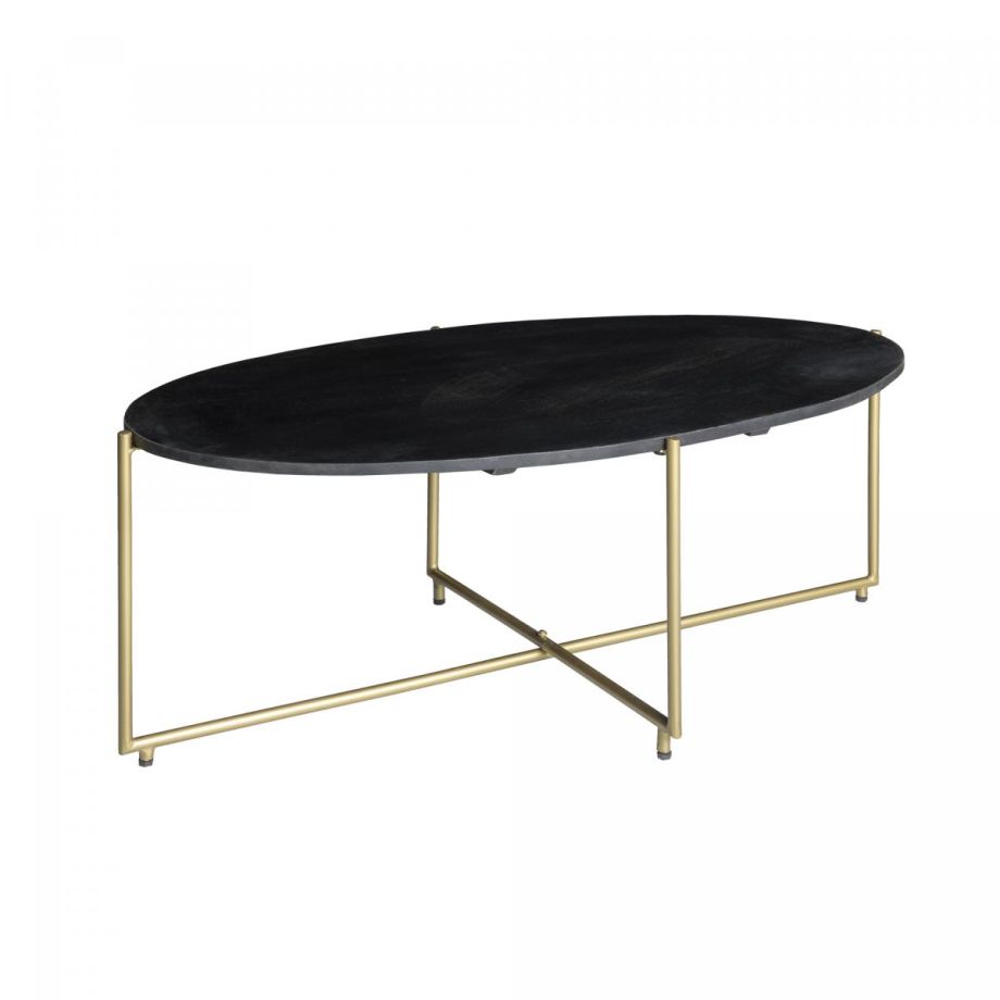 Salontafel Anthony 110 cm - zwart/goud