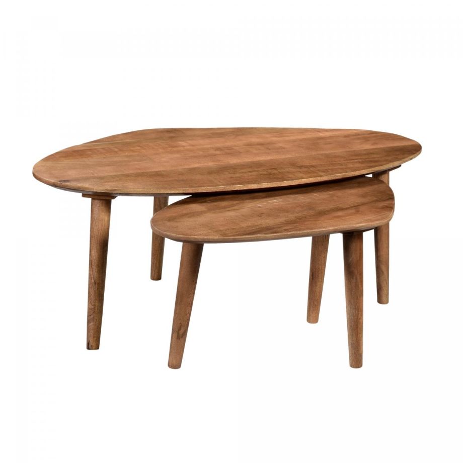 Xavier organische salontafels - set van 2