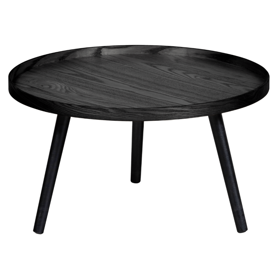 Bijzettafel Mesa Hout L Zwart 34xø60 van het woonmerk WOOOD