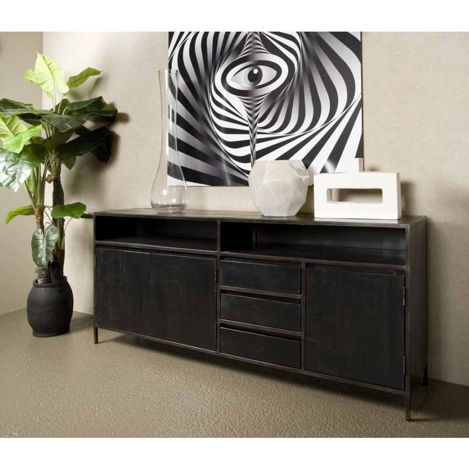 Tower Living Paterno dressoir - 200 cm - zwart