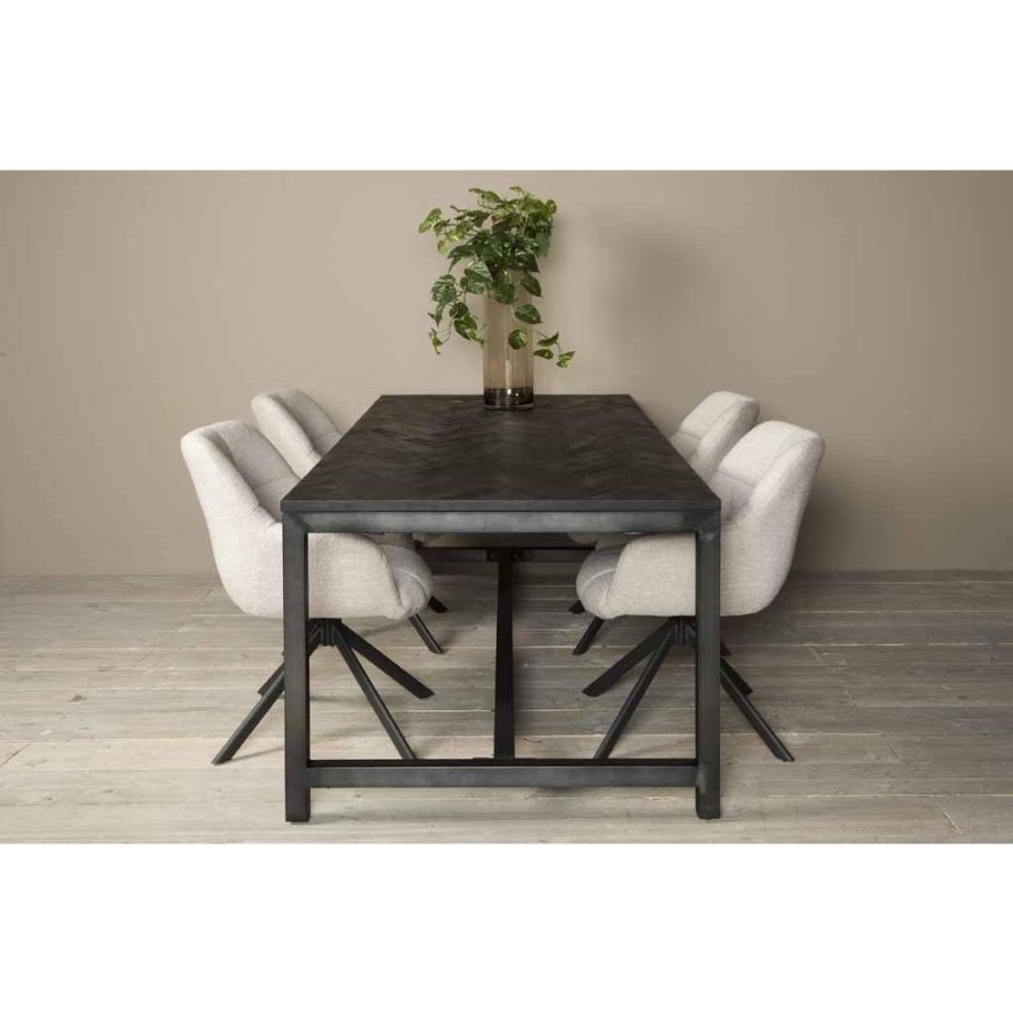 Tower Living Ziano eettafel - 200 cm - zwart