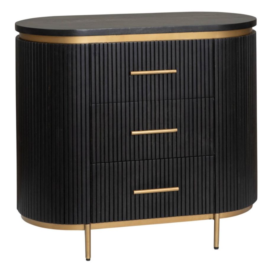 Tower Living Rivello ladekast - 90 cm - zwart