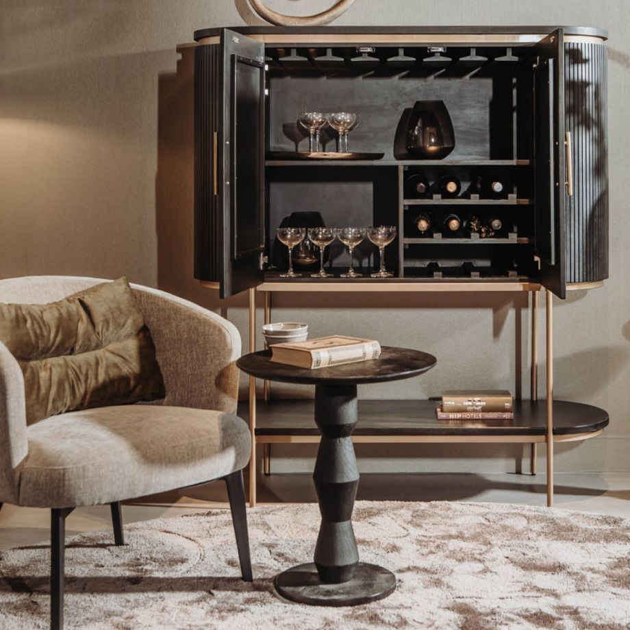 Tower Living Brunello bijzettafel - ø50 cm 3 - zwart