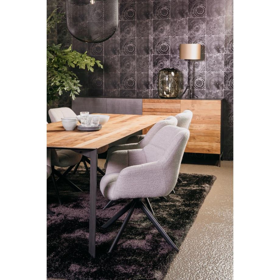 Tower Living Pandora eettafel - 180 cm - bruin