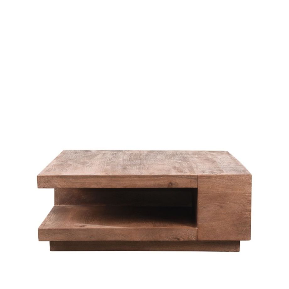 Label51 Square salontafel 80x80x30 cm - espressso mangohout