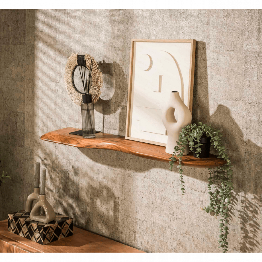 Boka organische wandplank - 120 cm - naturel