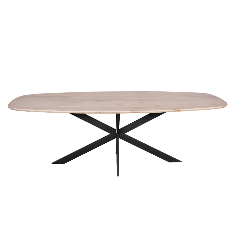 Eiken eettafel Ferris Deens ovaal 240 cm
