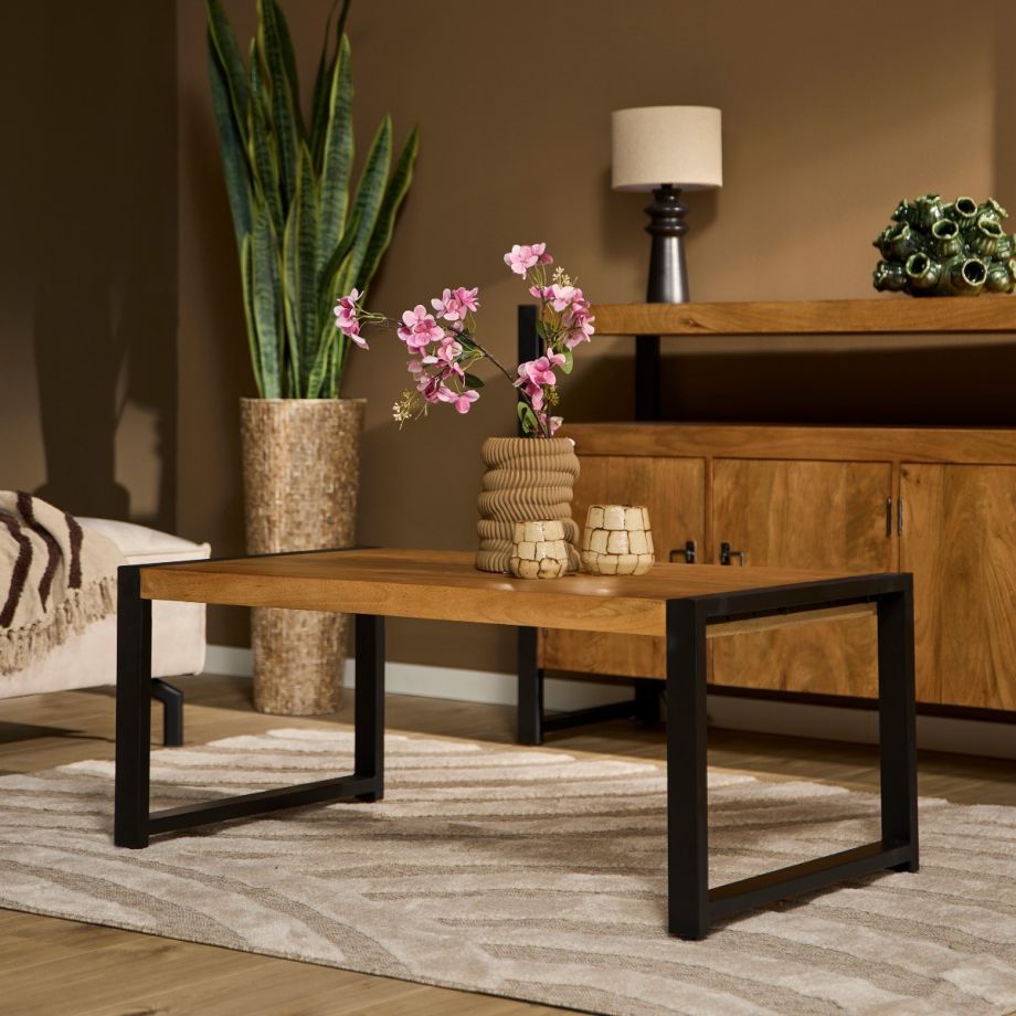 Salontafel Boaz - 110 cm - naturel