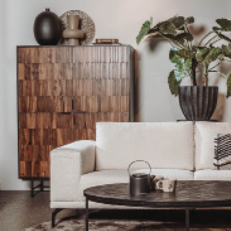 Tower Living Dimaro opbergkast - 120 cm - bruin