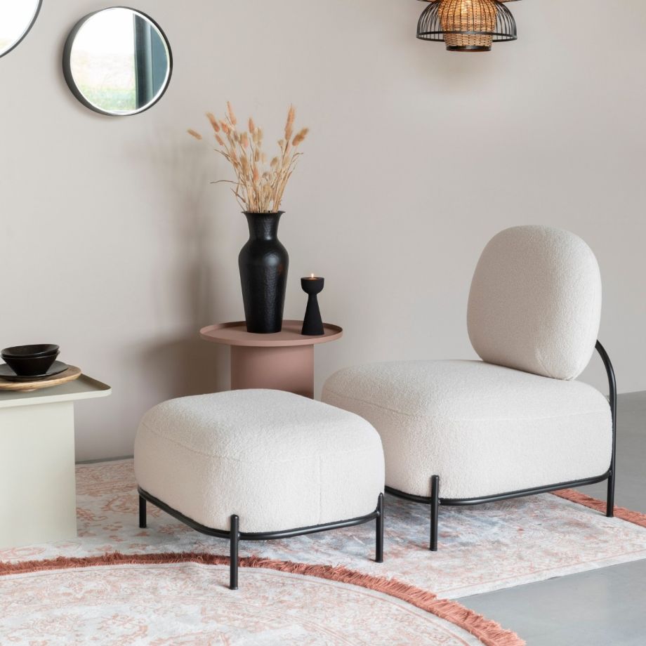 Puur Tamara fauteuil teddy - ivoor