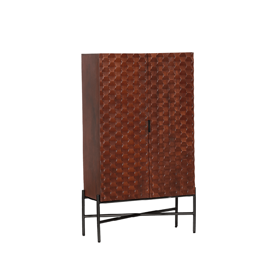 Tower Living Paola opbergkast - 90 cm - bruin