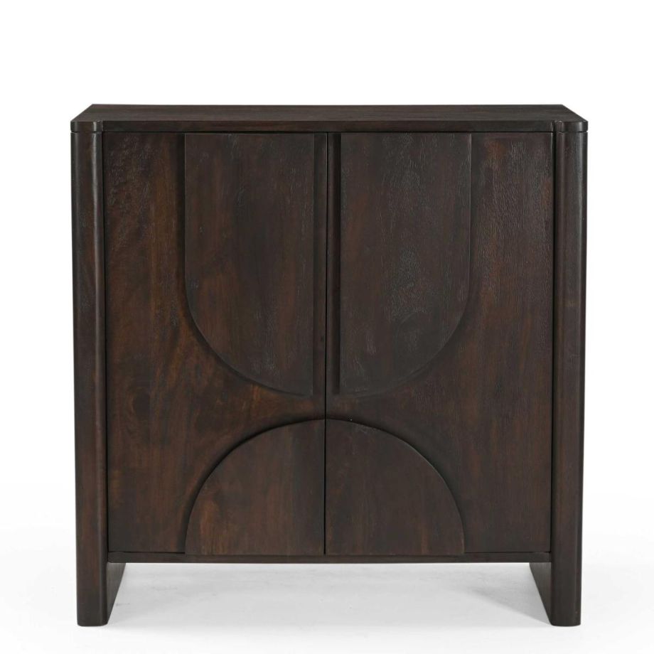 Wandkast Zana 80 cm - donkerbruin