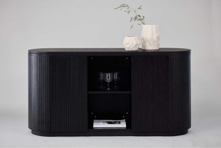 Svea Siro dressoir - 160 cm - zwart