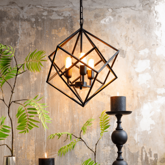 Drizella hanglamp 3L Ø46x56 cm van het woonmerk Light & Living