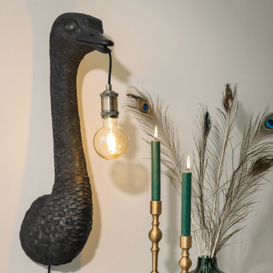 Ostrich wandlamp 25x19x72cm van het woonmerk Light & Living