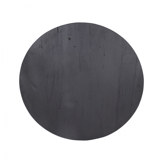 Delvine tafelblad rond ø120x5/5.5 zwart mangohout van het woonmerk HSM Collection
