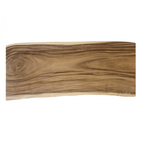 Mons rechthoekig tafelblad 300x80-100x10 munggur naturel van het woonmerk HSM Collection